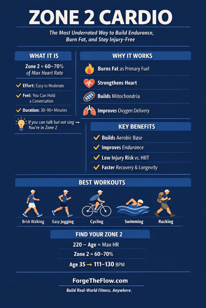 Zone 2 Cardio Workouts from ForgeTheFlow.com