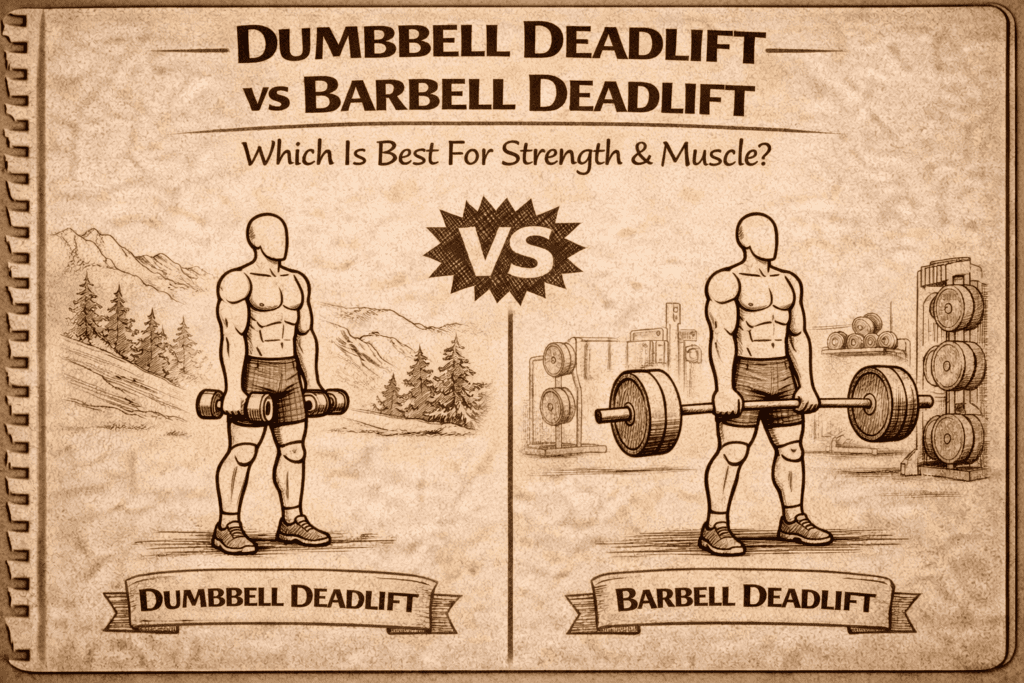 Dumbbell Deadlift vs. Barbell Deadlift: Which is better for strength, mobility, health?