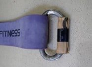 Rogue Fitness Bands with a carabiner handle Rogue Fitness Bands with a carabiner handle
