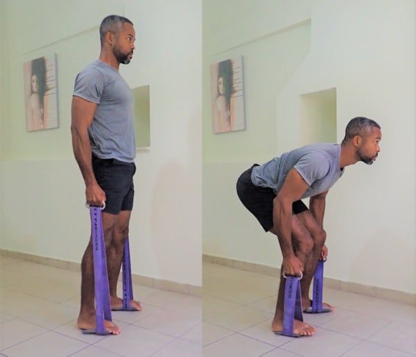 Resistance band deadlift with Rogue Fitness Powerlifting Resistance Bands