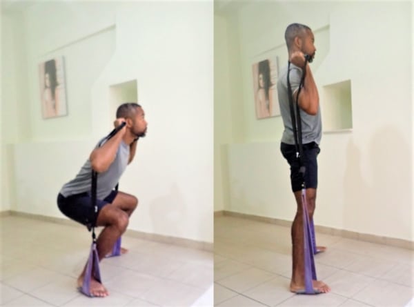 Resistance Bands Squats are the best resistance band exercises for legs